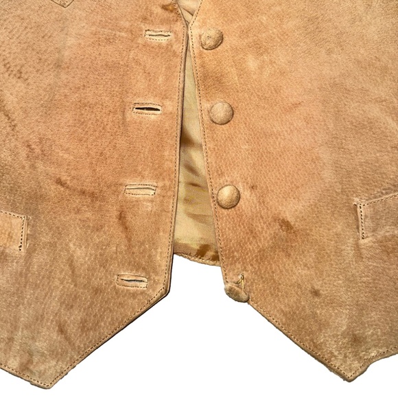 Vintage Desperado Leather Suede Western Brown Vest size Medium✨ - Picture 3 of 12